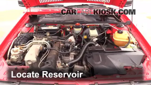 1984 Audi Coupe 2.2L 5 Cyl. Liquide essuie-glace Ajouter du liquide